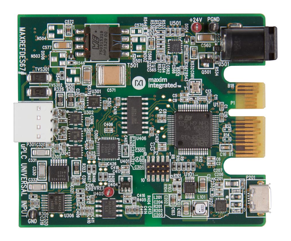 MAXREFDES67# REF DESIGN BRD, UNIVERSAL I/P MICRO PLC MAXIM INTEGRATED / ANALOG DEVICES