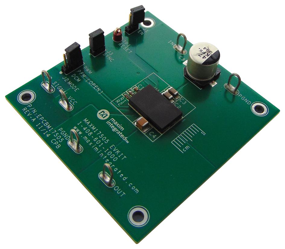 MAXM17505EVKIT# EVALUATION BOARD, SYNC BUCK CONVERTER MAXIM INTEGRATED / ANALOG DEVICES