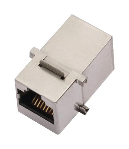 MH3101S-CAT6 MOD COUPLER, SHLD, RJ45, CAT6A, PANEL MH CONNECTORS