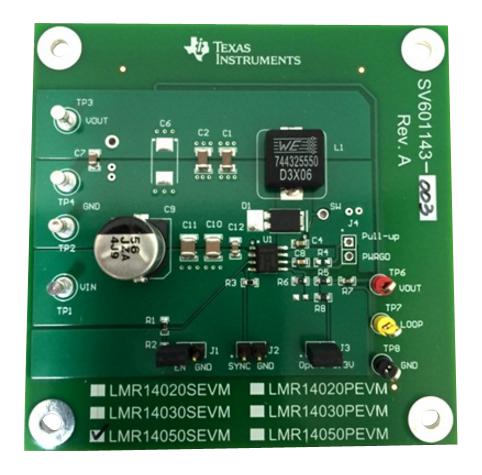 LMR14050SEVM EVALUATION BOARD, BUCK CONVERTER TEXAS INSTRUMENTS
