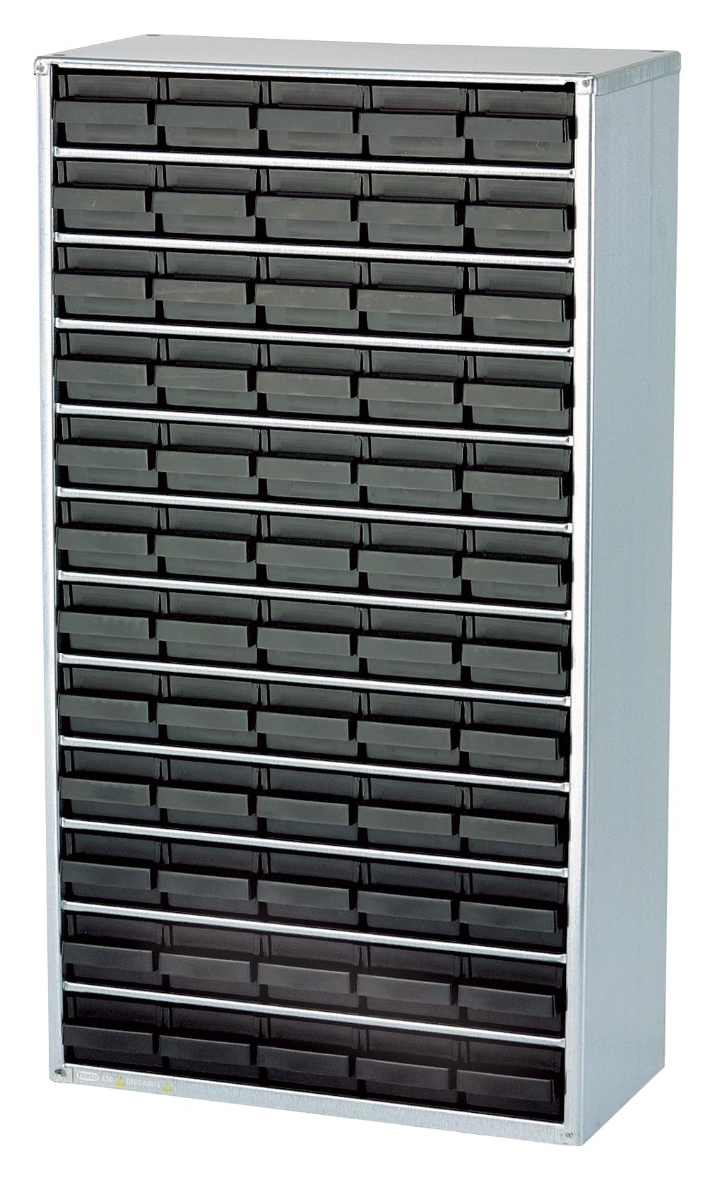 102513 CABINET, STORAGE, ESD, 60 DRAWER, STEEL RAACO