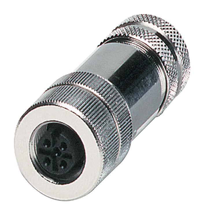 1515170 SENSOR CONNECTOR, M12, RCPT, 4POS PHOENIX CONTACT