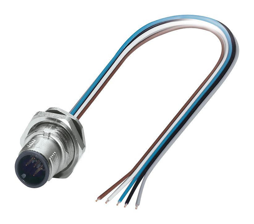 1542703 SENSOR CORD, 5P, M12 PLUG-FREE END, 0.5M PHOENIX CONTACT