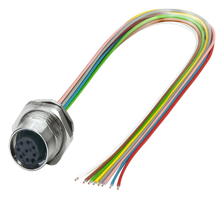 1542732 SENSOR CORD, 8P, M12 RCPT-FREE END, 0.5M PHOENIX CONTACT