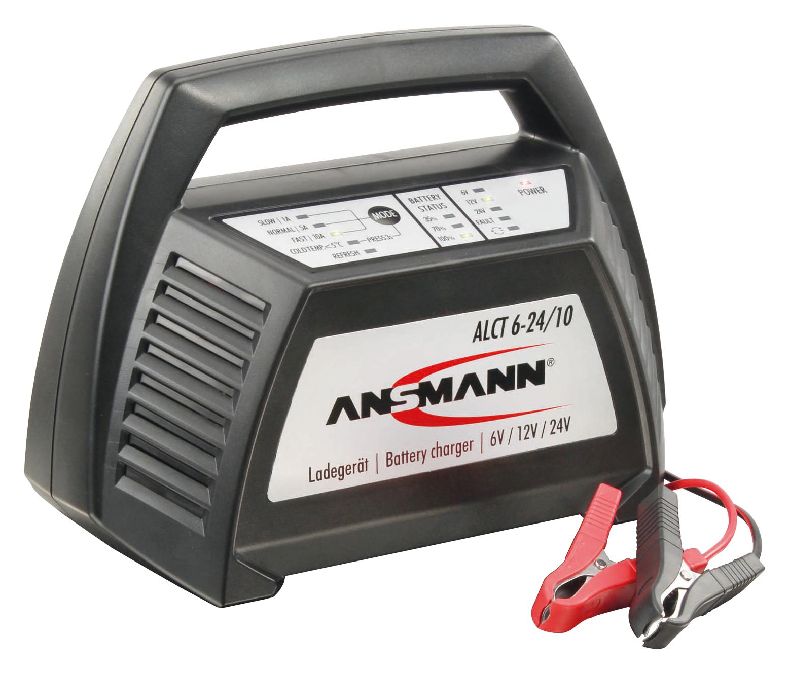 1001-0014-UK BATTERY CHARGER, LEAD ACID, 230VAC, UK ANSMANN