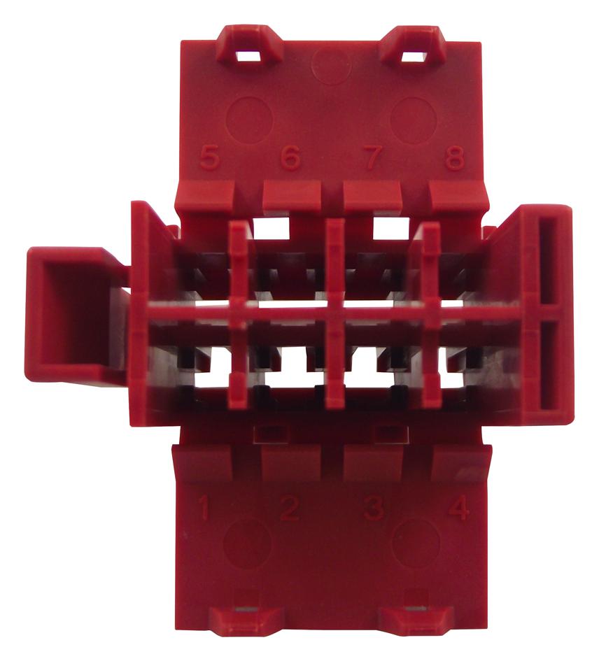 927367-1 RECEPTACLE HOUSING, 8POS, NYLON, RED AMP - TE CONNECTIVITY