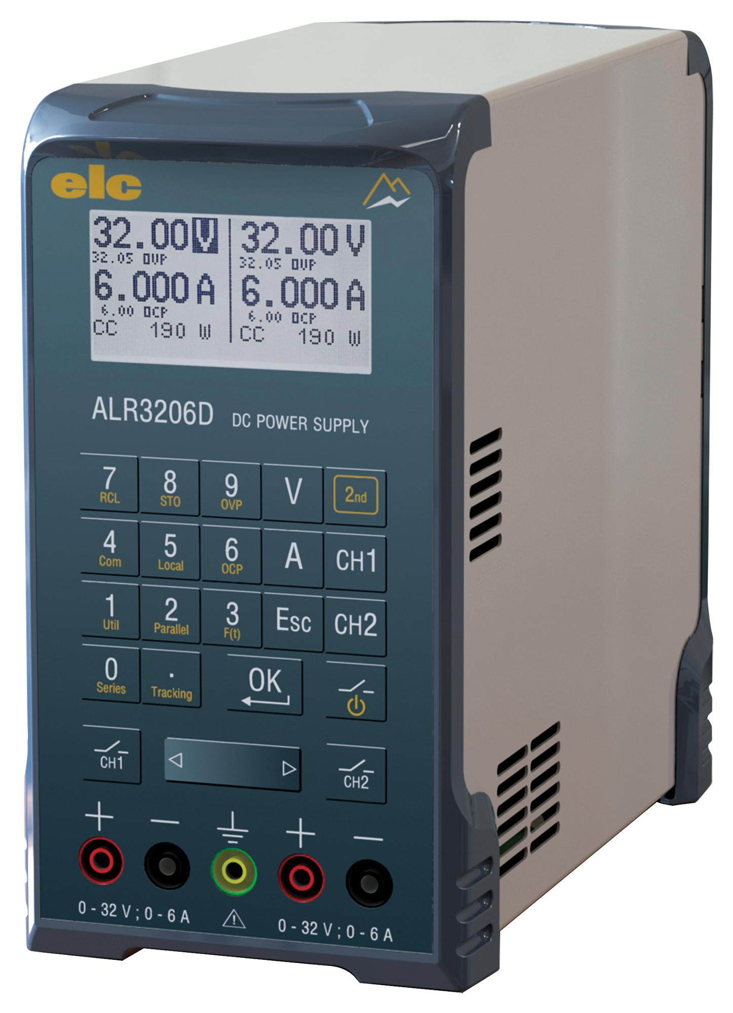 ALR3206D BENCH POWER SUPPLY, PROG, 2-CH, 32V, 20A ELC