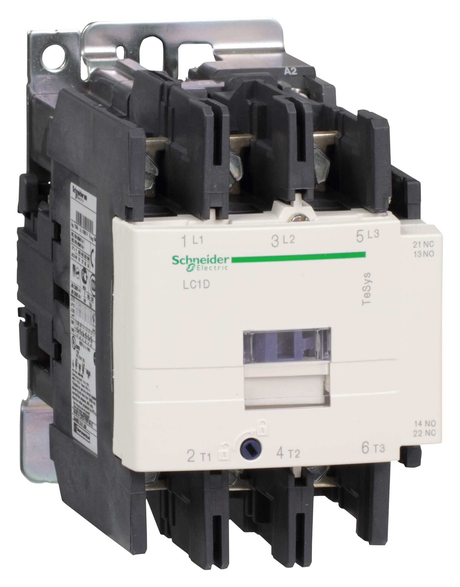 LC1D95P7 CONTACTOR, 3PST-NO, 230V, DINRAIL/PANEL SCHNEIDER ELECTRIC
