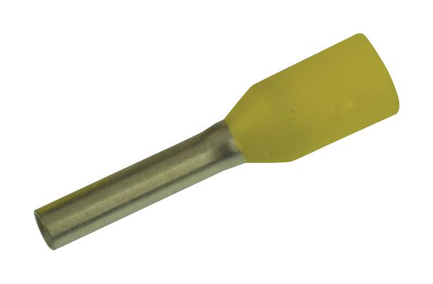 0463000000 TERMINAL, WIRE FERRULE, 17AWG, YELLOW WEIDMULLER