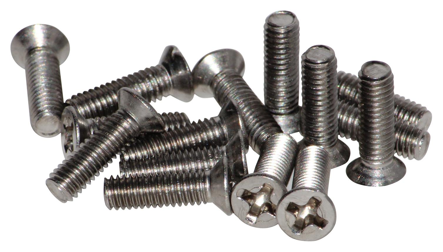 1550WMS100 COVER SCREW, STAINLESS STEEL, NAT, PK100 HAMMOND