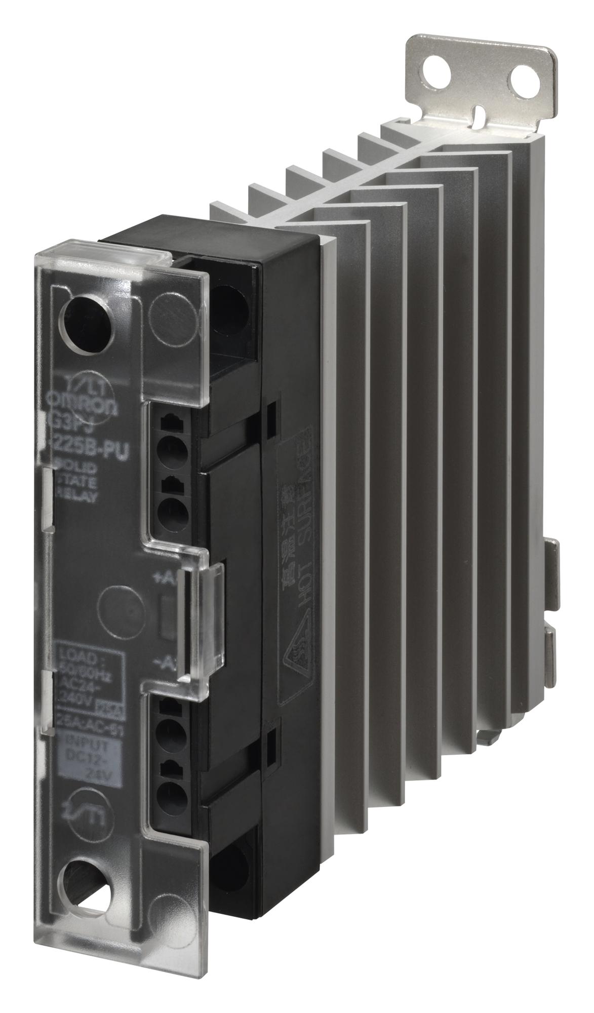 G3PJ-215B-PU DC12-24 SSR, 19-264VAC, 15A, DINRAIL OMRON