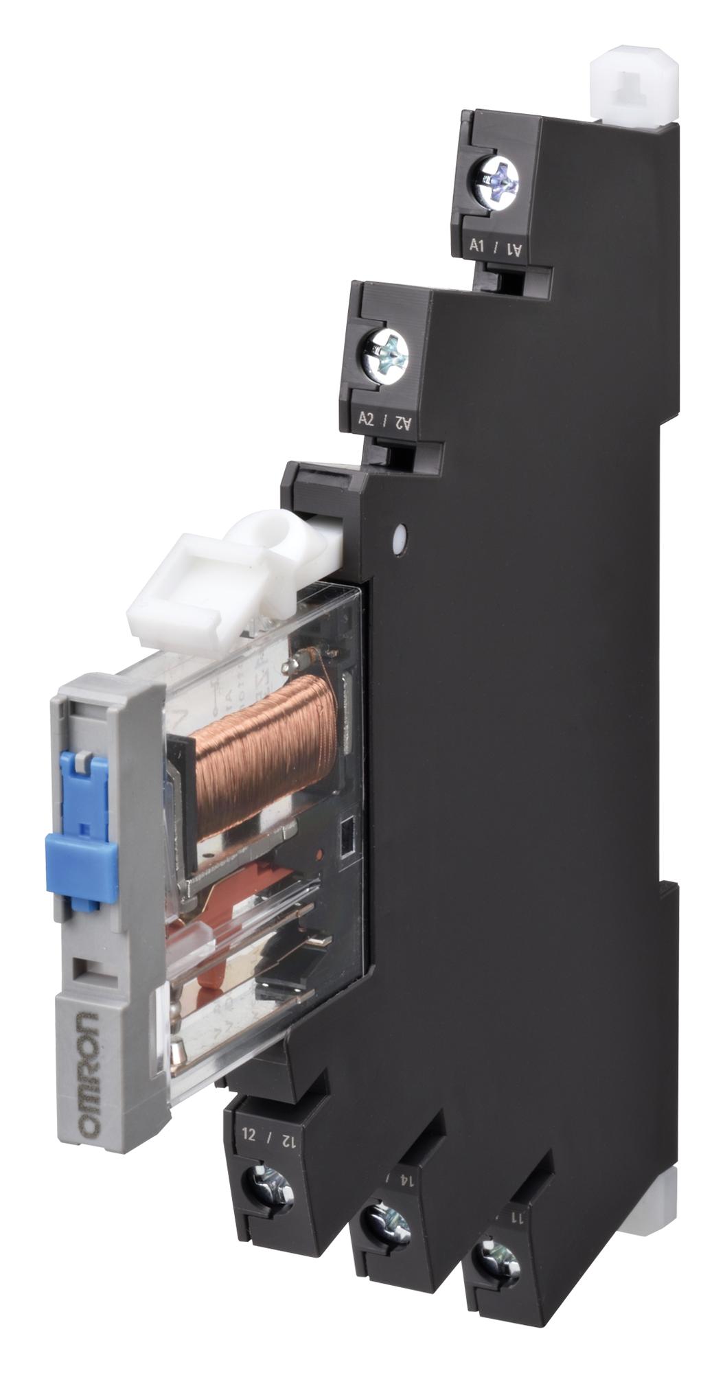 G2RV-SR701 DC24 POWER RELAY, 24VDC, 6A, SPDT, DIN RAIL OMRON