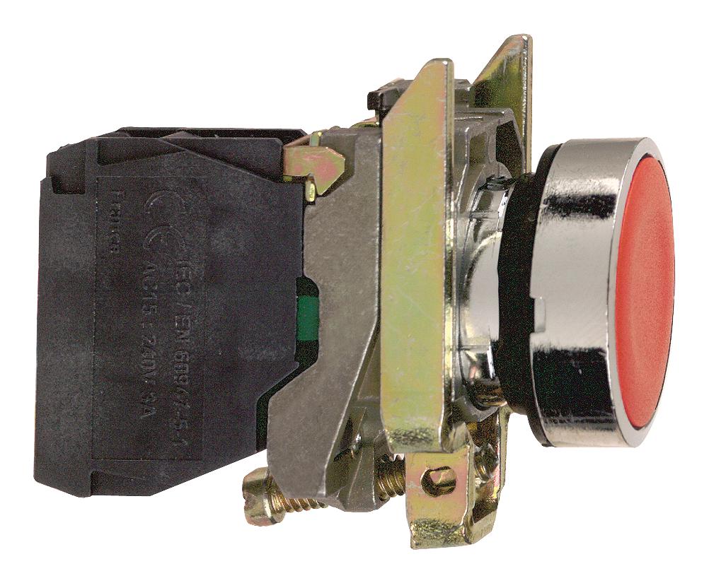 XB4BA42 INDUSTRIAL PB SWITCH, SPST-NC, 6A, 120V SCHNEIDER ELECTRIC