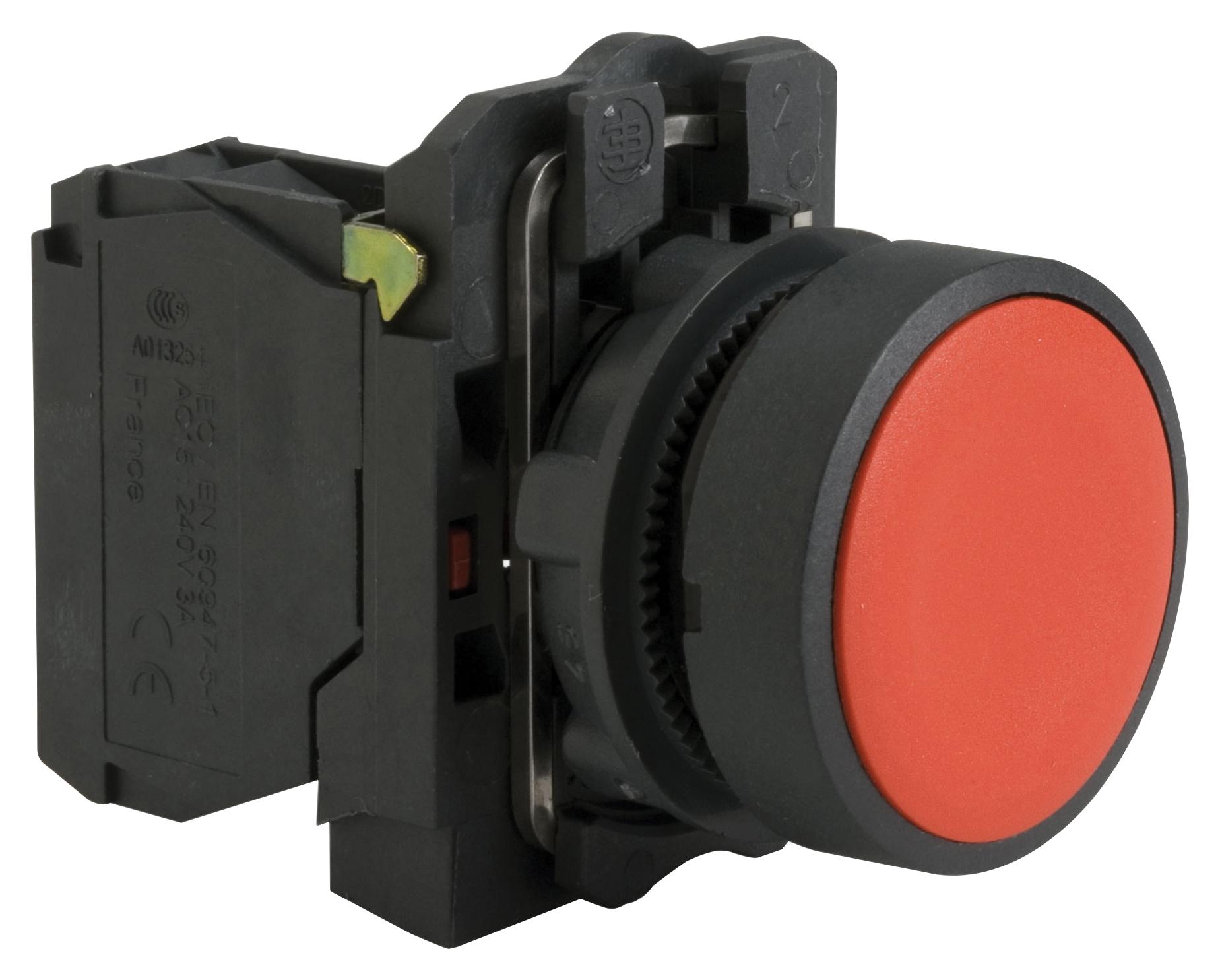 XB5AA42 INDUSTRIAL PB SWITCH, SPST-NC, 6A, 120V SCHNEIDER ELECTRIC