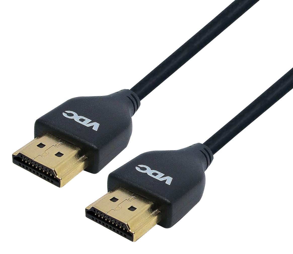 104-080-035 CABLE, HDMI PLUG, 350MM, 36AWG, BLACK VDC