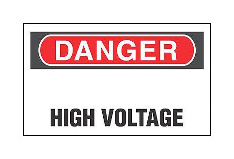 PLD-43 LABELS, WARNING, 25.4MMX38.1MM, PK200 PANDUIT