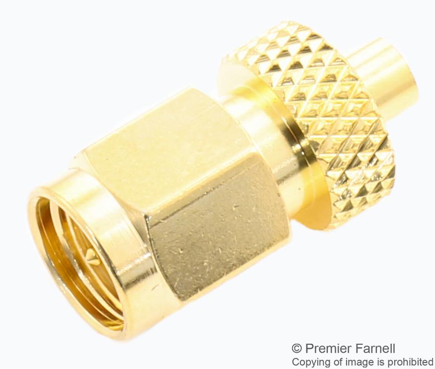 ADAPT/MMCXF/SMAM RF COAX ADAPTOR, MMCX FEMALE TO SMA MALE SIRETTA