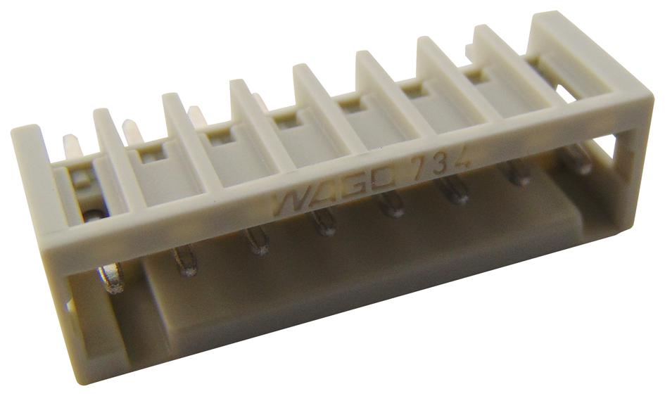 734-138 TERMINAL BLOCK, HEADER, 8POS, TH WAGO