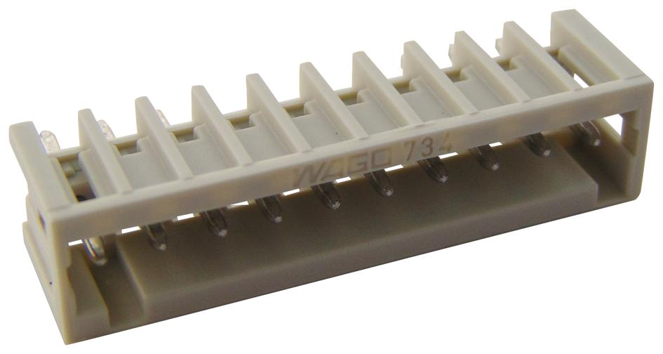 734-140 TERMINAL BLOCK, HEADER, 10POS, TH WAGO