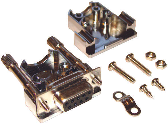 MCD8E09FS-KIT D SUB CONNECTOR KIT, RCPT, 9POS, SOLDER MULTICOMP