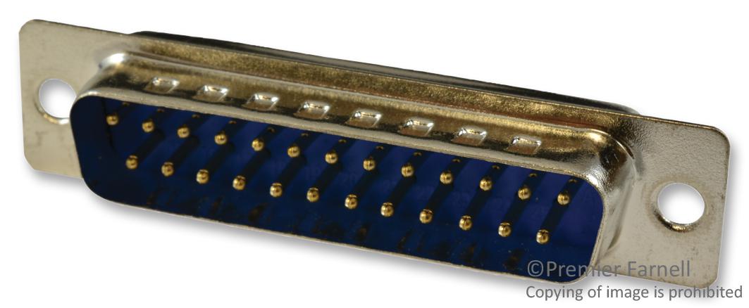 SPC15323 D SUB CONN, PLUG, DB, 25POS, SOLDER MULTICOMP