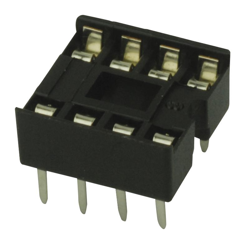 SPC15494 DIP SOCKET, 8POS, 2ROW, 2.54MM, TH MULTICOMP