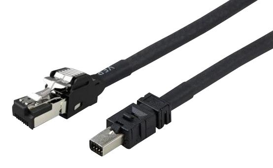 2-2205133-4 PATCH CORD, MINI IO TYPE I-RJ45 PLUG, 3M TE CONNECTIVITY