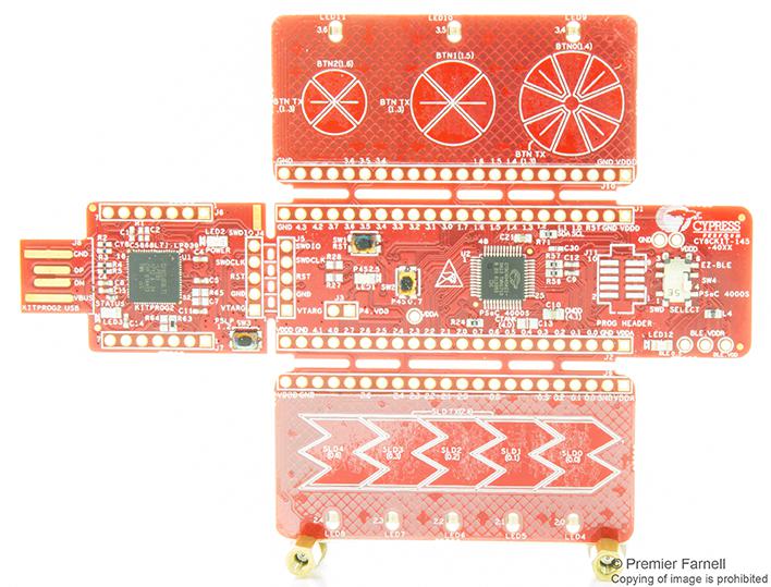 CY8CKIT-145-40XX DEV BOARD, PSOC 4000S CAPSENSE PROTOTYPE CYPRESS - INFINEON TECHNOLOGIES