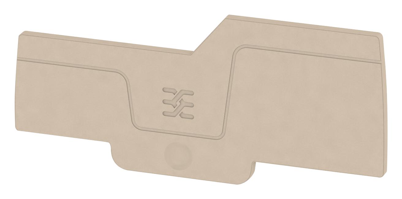 1993580000 END PLATE, TERMINAL BLOCK, BEIGE WEIDMULLER