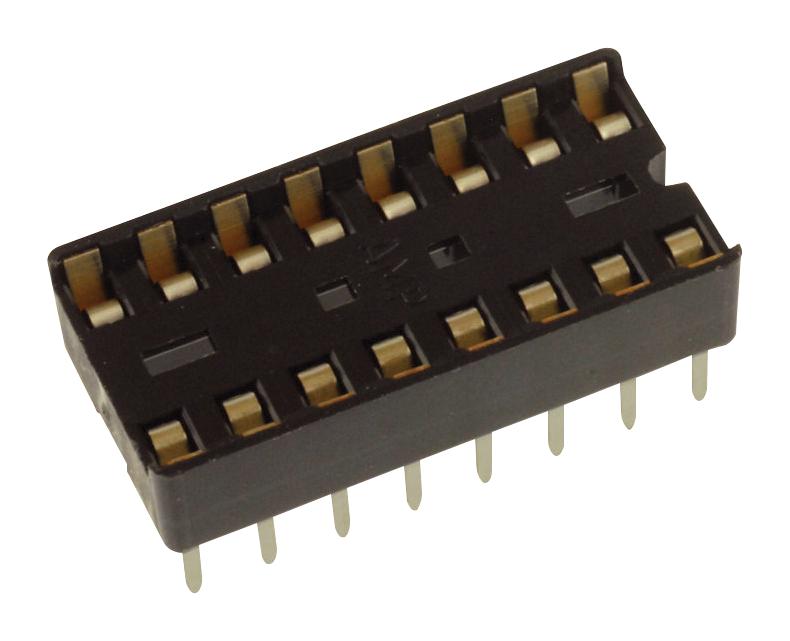 DILB20P-223TLF DIP SOCKET, 20POS, 2.54MM, TH AMPHENOL ICC