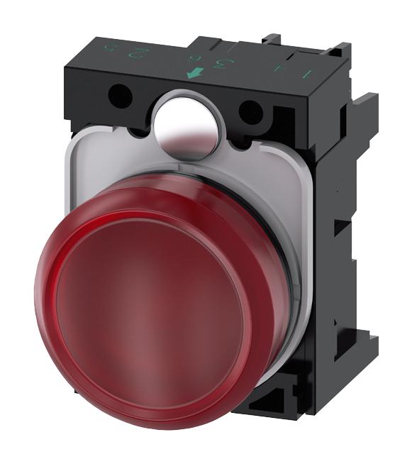 3SU1102-6AA20-1AA0 PILOT LIGHT, 22MM, RED, 24VAC/VDC SIEMENS