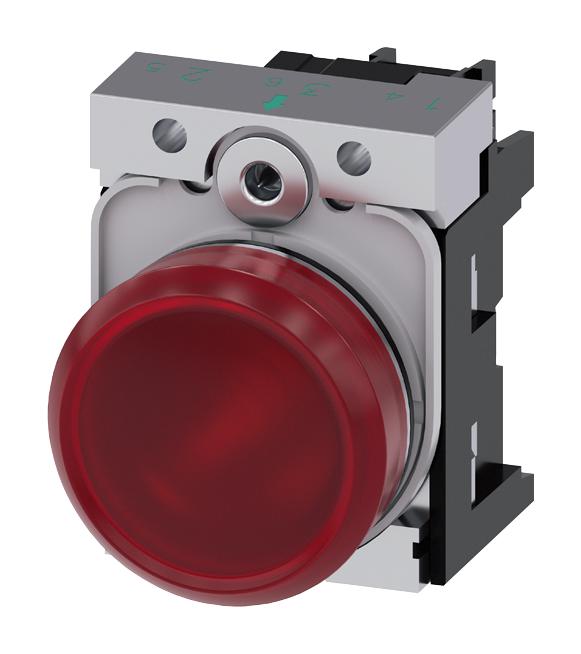 3SU1152-6AA20-1AA0 PILOT LIGHT, 22MM, RED, 24VAC/VDC SIEMENS