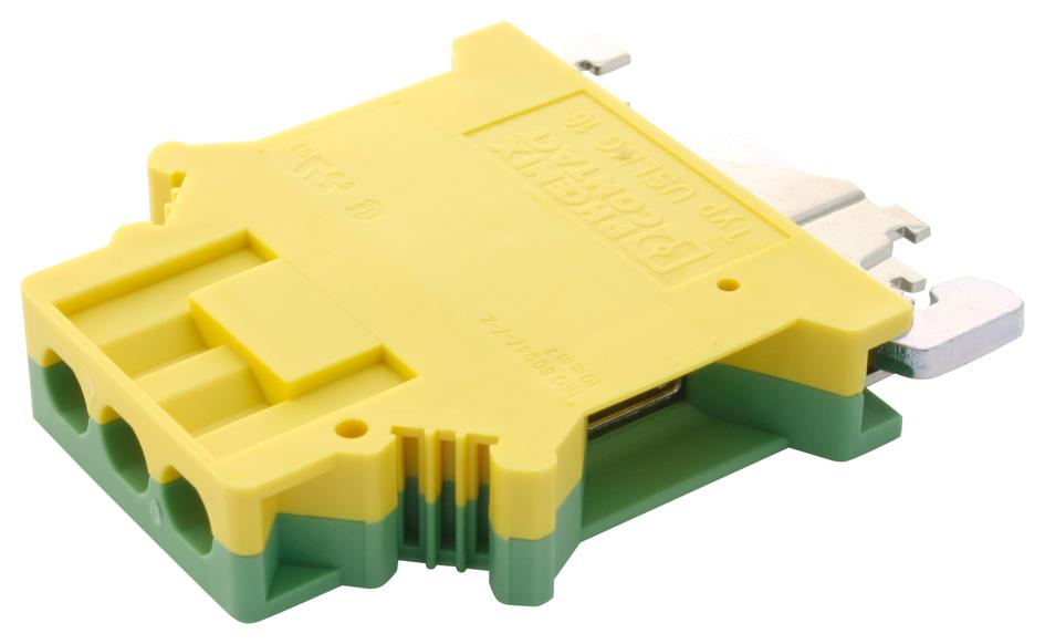 USLKG 16 TERMINAL BLOCK, DIN RAIL, 2POS, 6AWG PHOENIX CONTACT