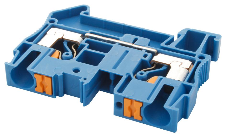PT 6 BU TERMINAL BLOCK, DIN RAIL, 2POS, 8AWG PHOENIX CONTACT