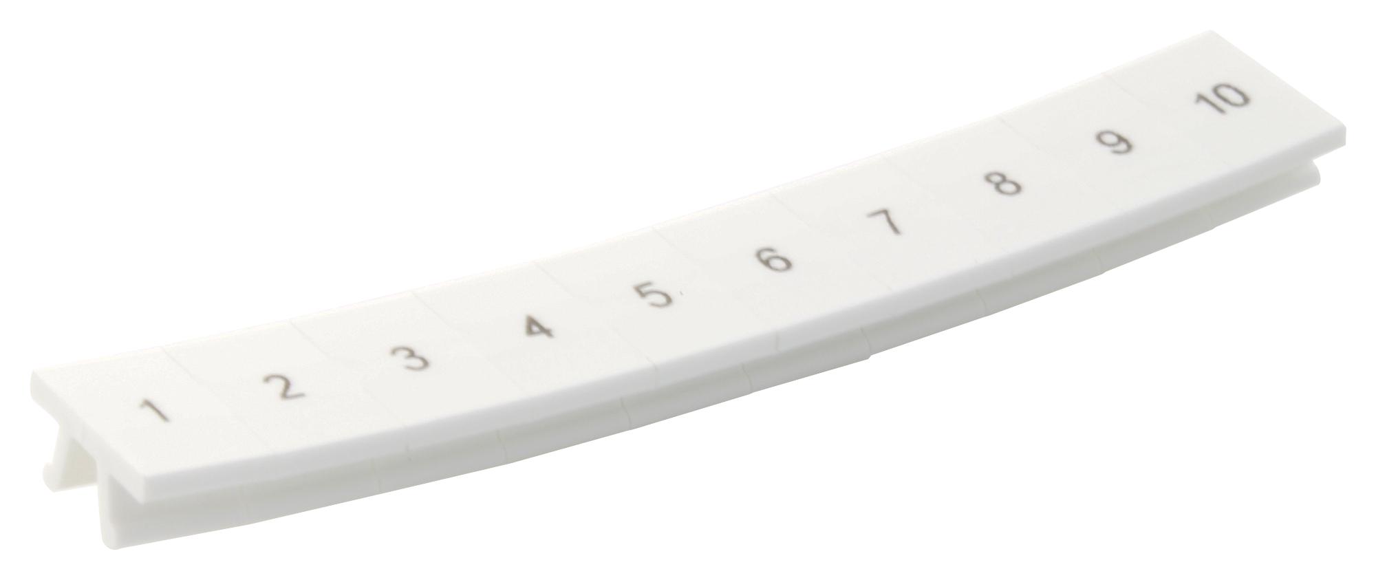 ZB 6,LGS:FORTL.ZAHLEN 1-10 TERMINAL BLOCK MARKER, 1-10, 6.2MM PHOENIX CONTACT