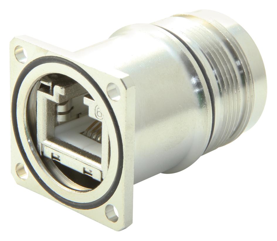 7.R41.008.000 CONN, M23 RJ45, PLUG, 8POS, PANEL HUMMEL