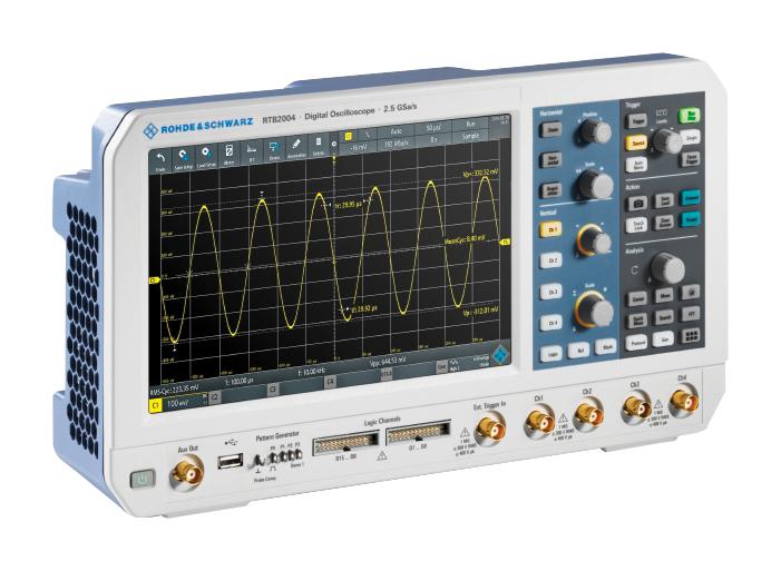 RTB2004EDU OSCILLOSCOPE, 70MHZ, 1.25GSPS, LCD COLOR ROHDE & SCHWARZ
