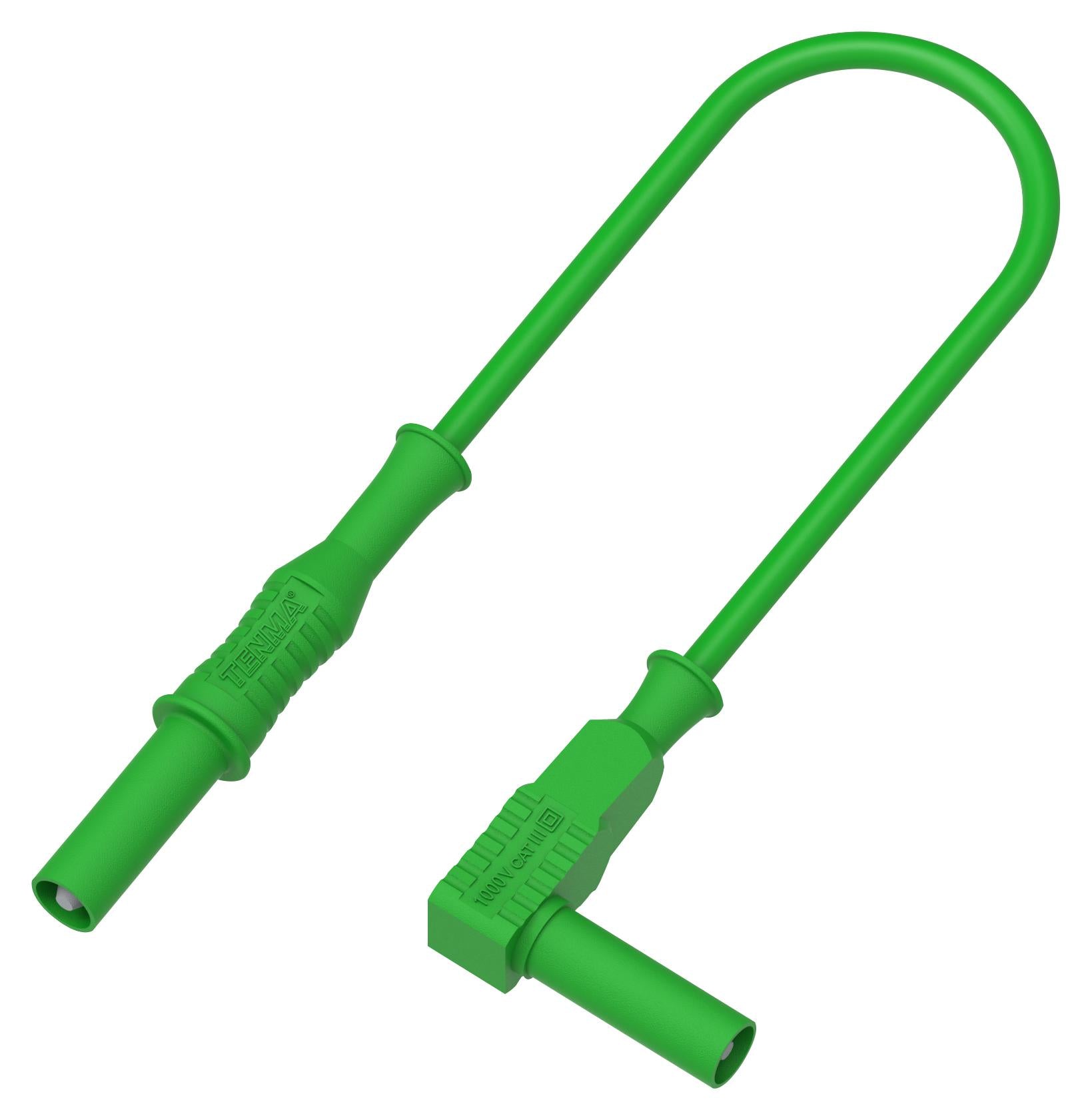 76-1416 4MM BANANA PLUG-PLUG, GRN, 1.5M TENMA