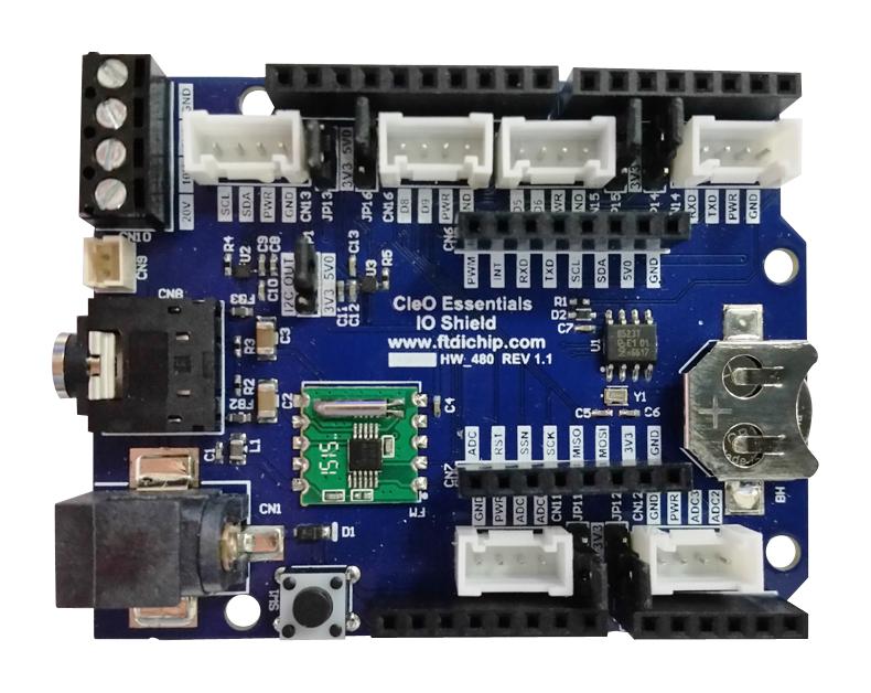 CLEOIO-SHIELD1 DAUGHTER BOARD, I/O EXPANSION SHIELD BRIDGETEK