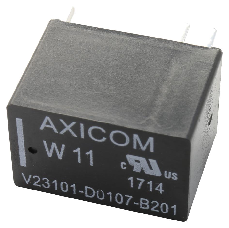V23101D 107A201 SIGNAL RELAY, SPDT, 1.25A, 125VAC, TH AXICOM - TE CONNECTIVITY