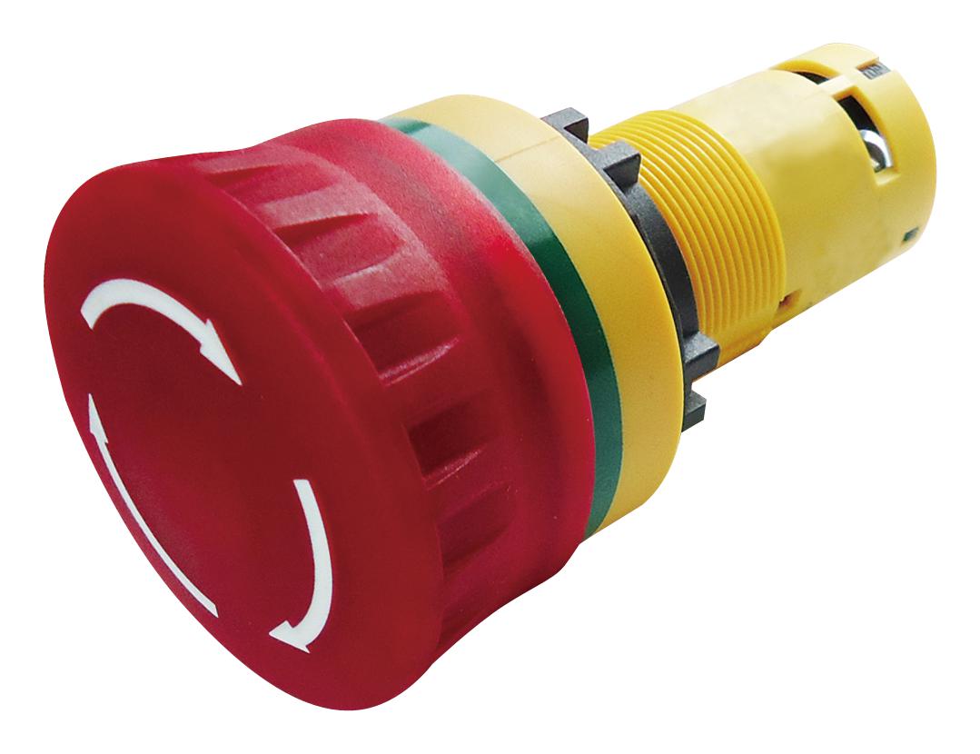 MCC2E-LVE01QM3R EMERGENCY STOP SW, SPST-NC, 30V, SCREW MULTICOMP PRO