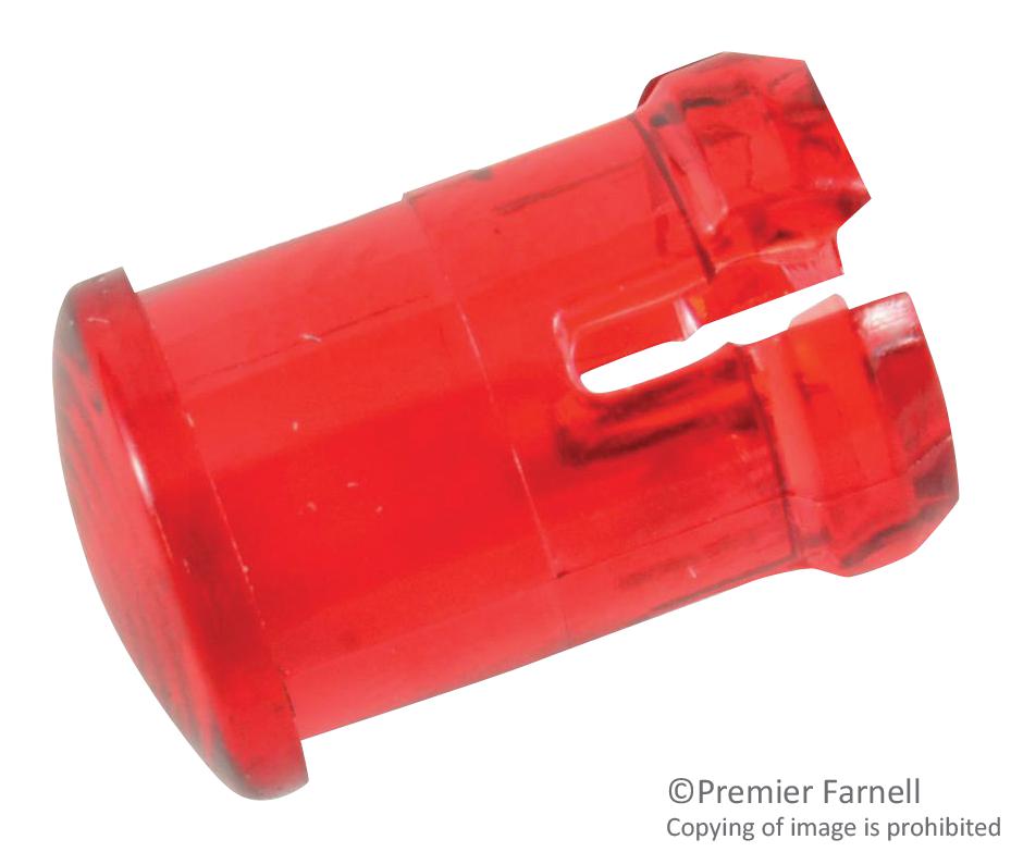 CLB300RTP LENS, 5MM LED, PC, RED VCC (VISUAL COMMUNICATIONS COMPANY)