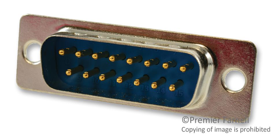 SPC15429 D SUB CONN, PLUG, 15POS, SOLDER MULTICOMP