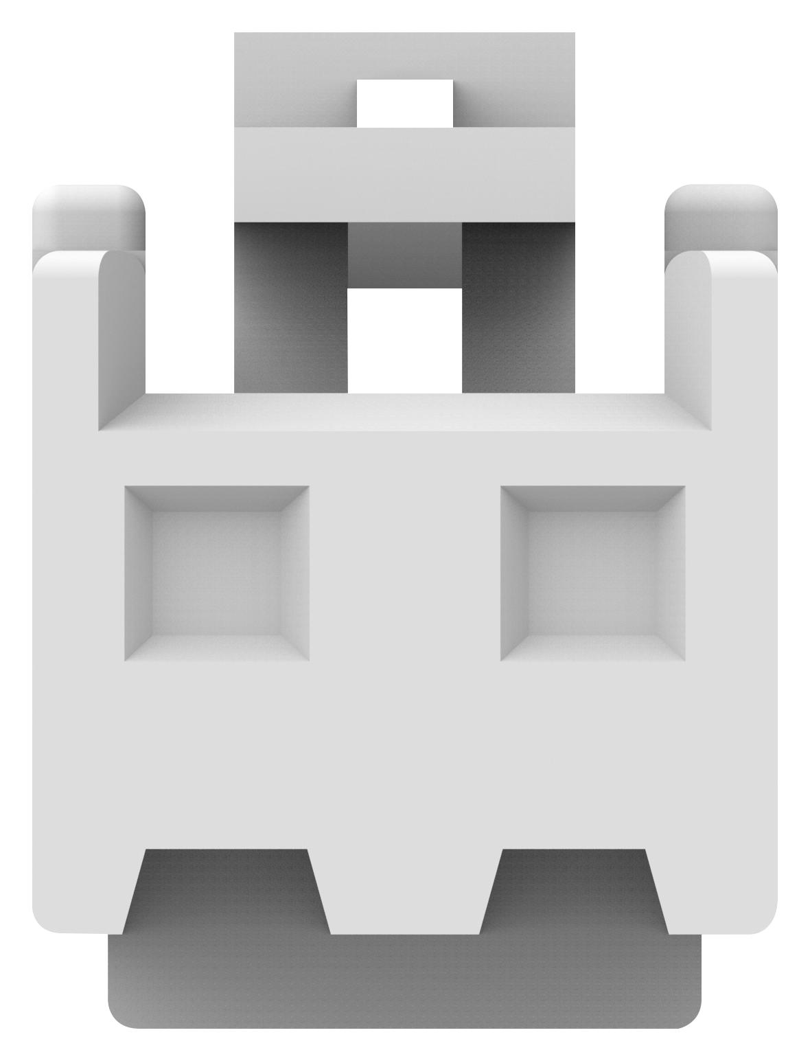 1-1123722-2 CONN, HOUSING, PLUG, 2POS, 1ROW, 3.96MM AMP - TE CONNECTIVITY