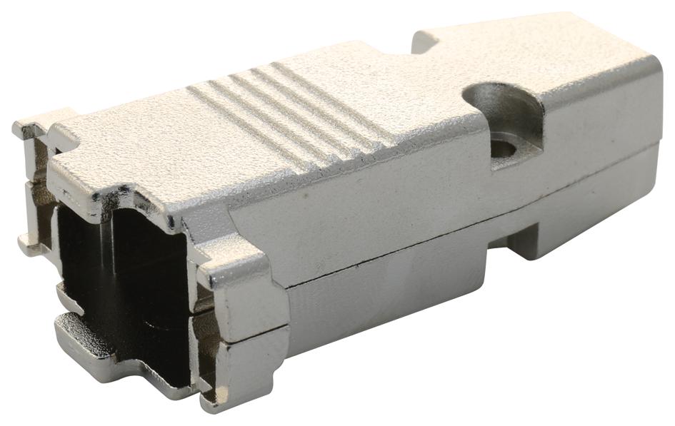 SDC9AG D-SUB HOOD KIT, 180 DEG, DB9/HD15, ZINC L-COM