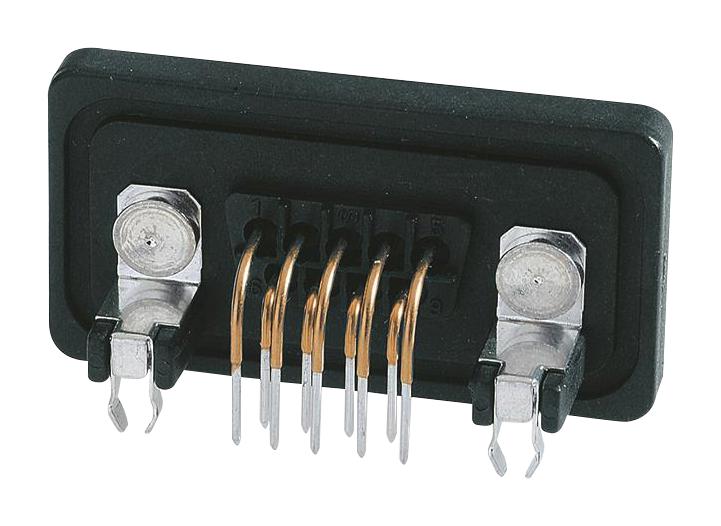 09675096758 D-SUB CONN, RCPT, 9POS, TH HARTING