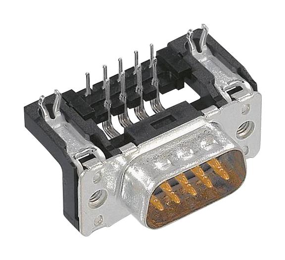 09651636812 D-SUB CONN, PLUG, 9POS, TH HARTING