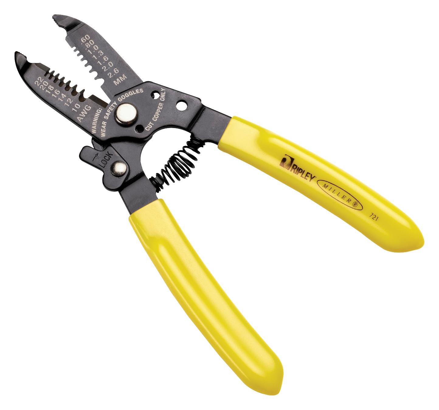 721 MULTI-WIRE STRIPPER/CUTTER, 22-10AWG ABECO
