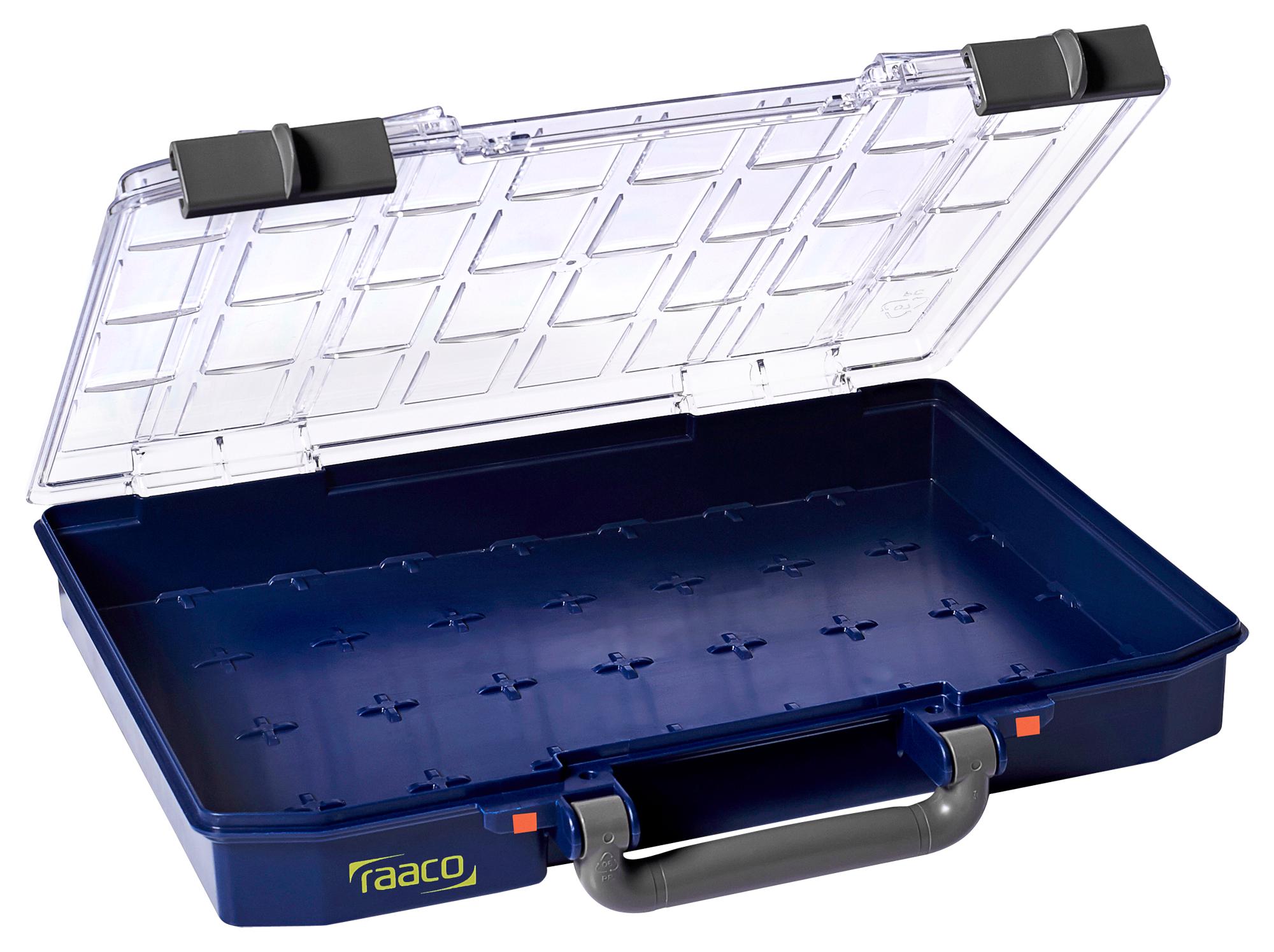 142830 STORAGE BOX, 278 X 57 X 337 MM, BLUE RAACO