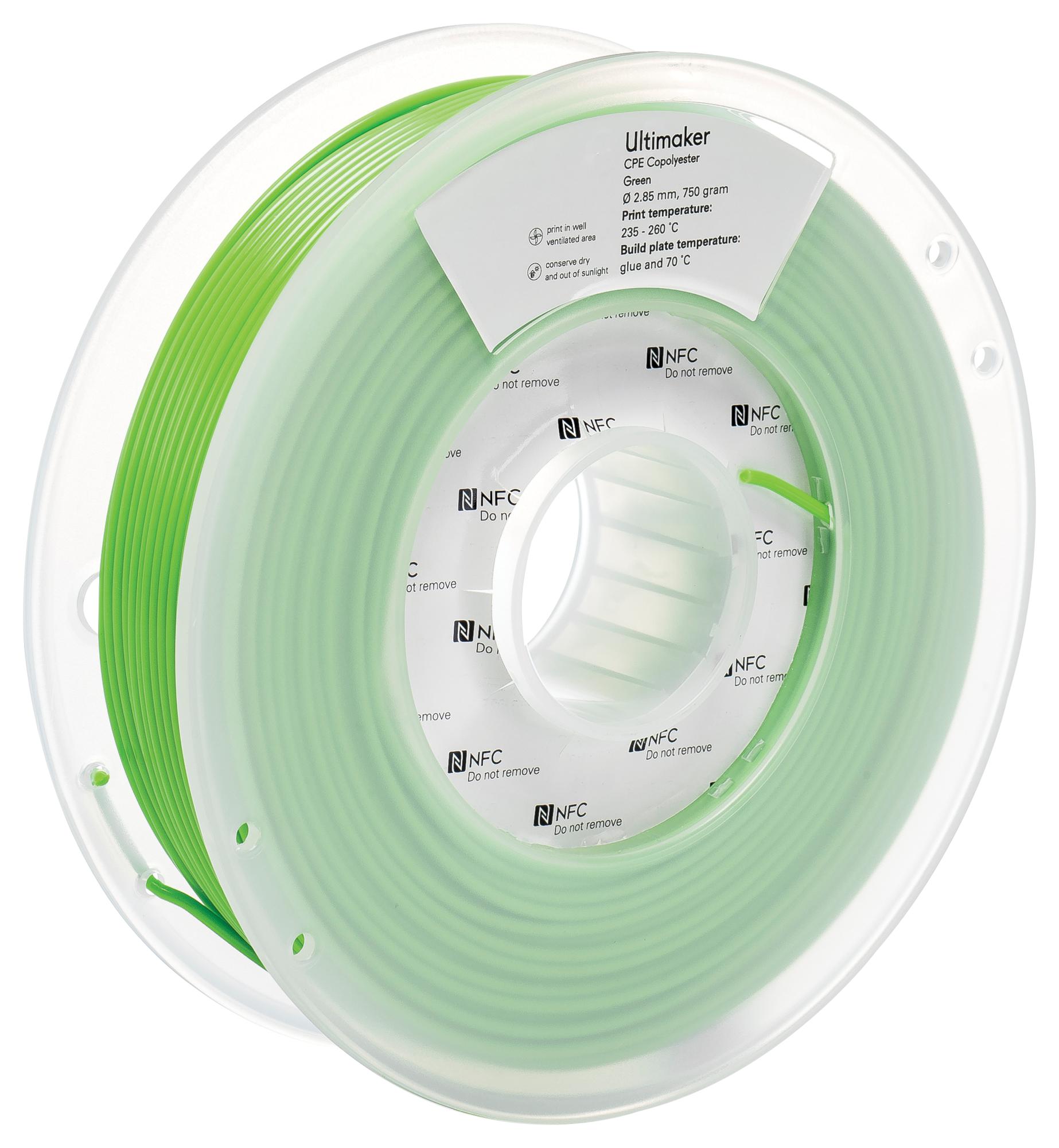 1638 FILAMENT, CPE - GREEN - 750G ULTIMAKER